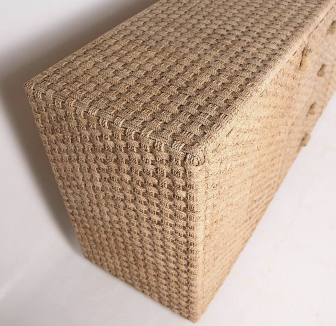 Woven rush sideboard