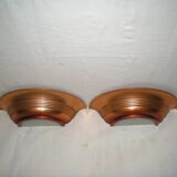 Art Deco half-moon wall lamp from the 1930s