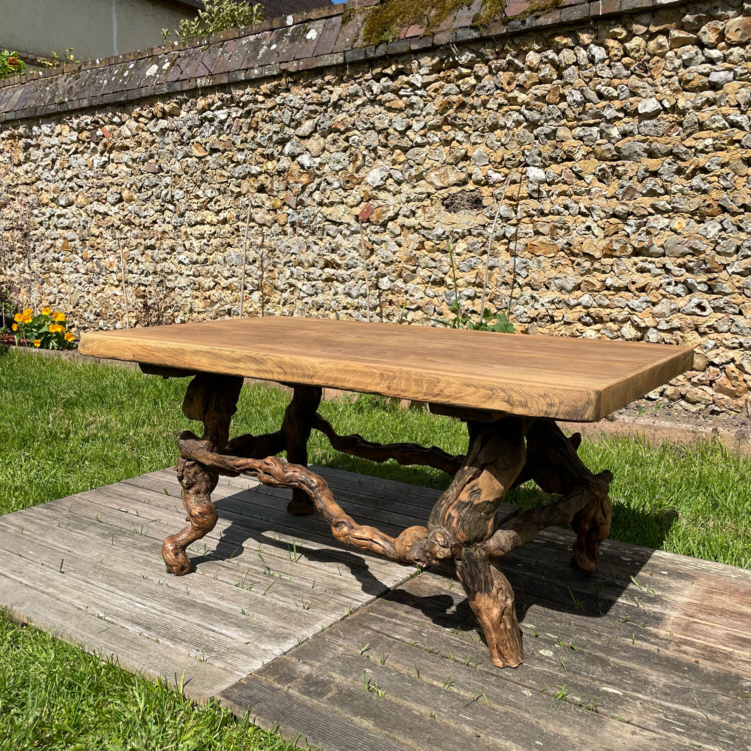 Vintage brutalist coffee table