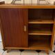 Vintage shoe cabinet with compass legs