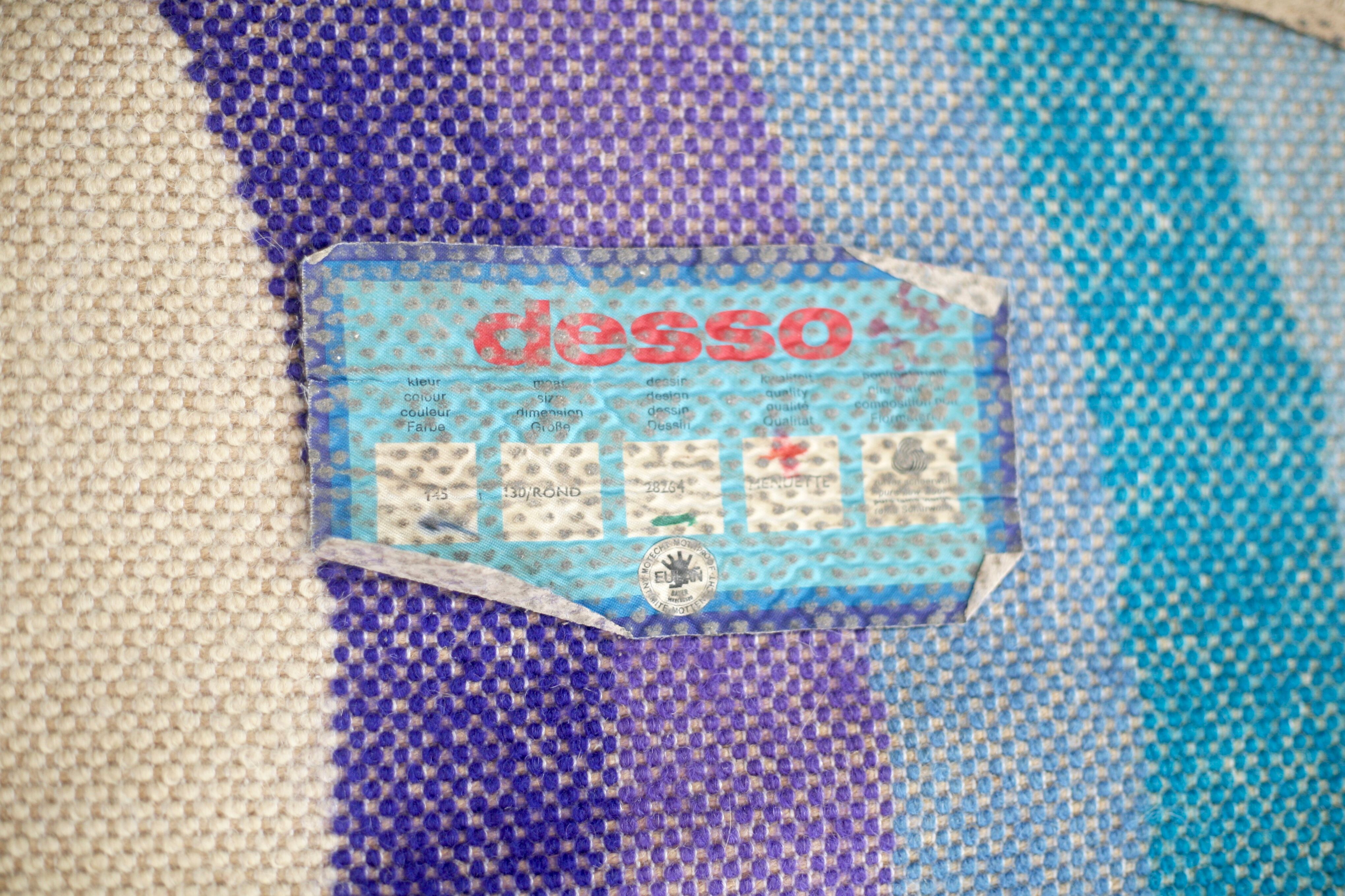 Carpet "Rainbow", Edition Desso, wool, circa 1970