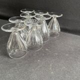 8 Saint Louis Béarn liqueur glasses