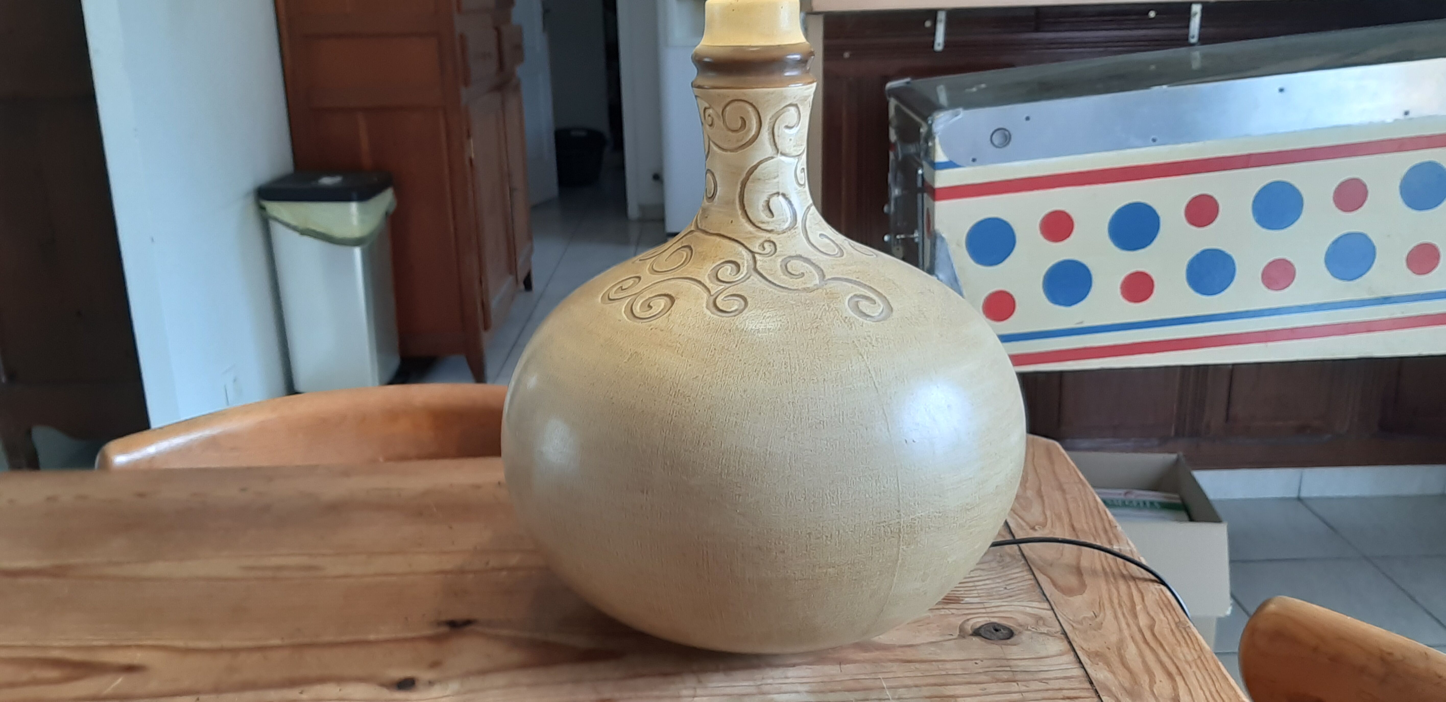 Vintage Sandstone lamp from the 60s