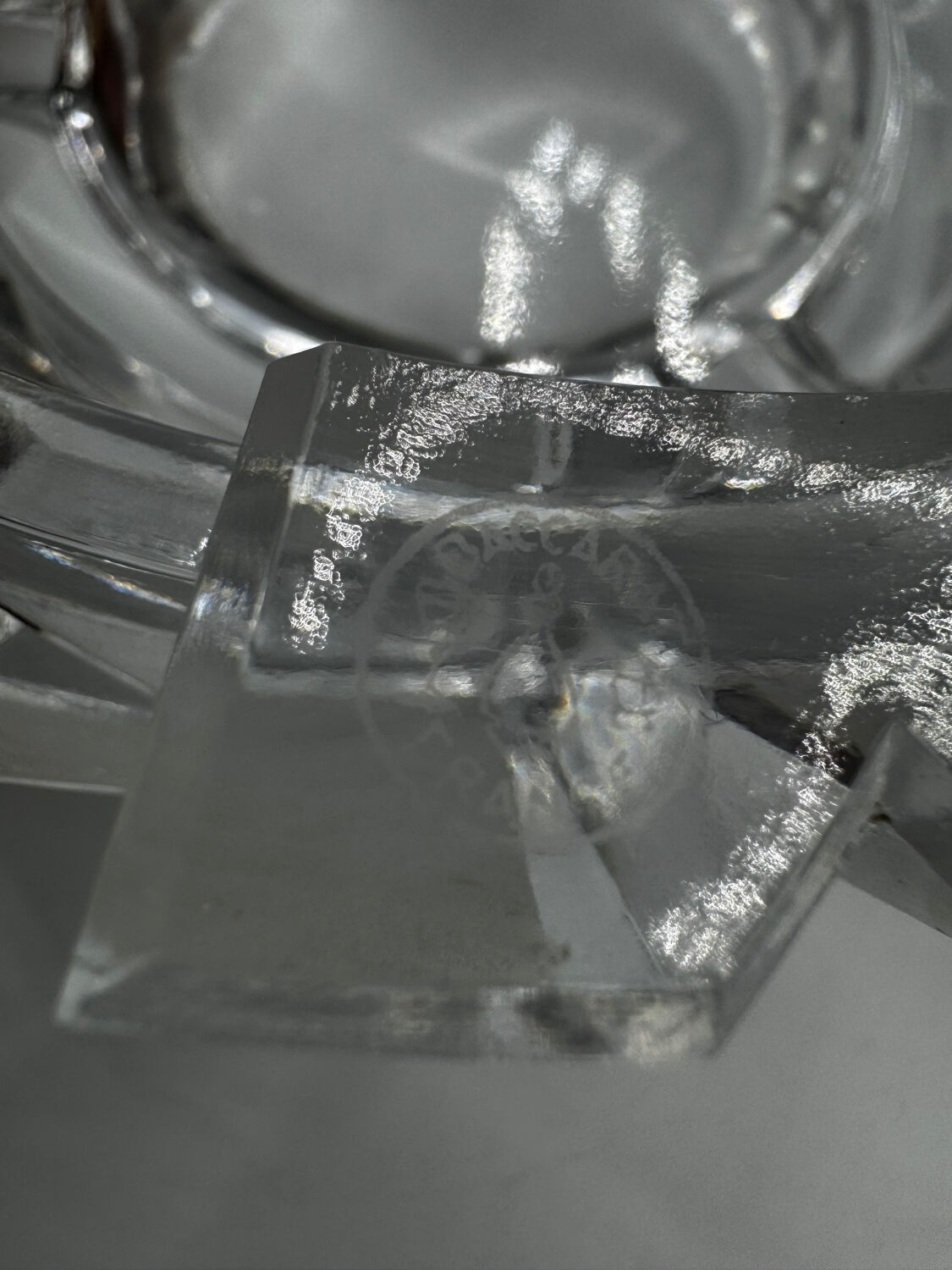 Martell ashtray by Pierre Carmin, luxury version, numbered Baccarat.