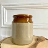 English two-tone stoneware pot