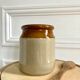English two-tone stoneware pot
