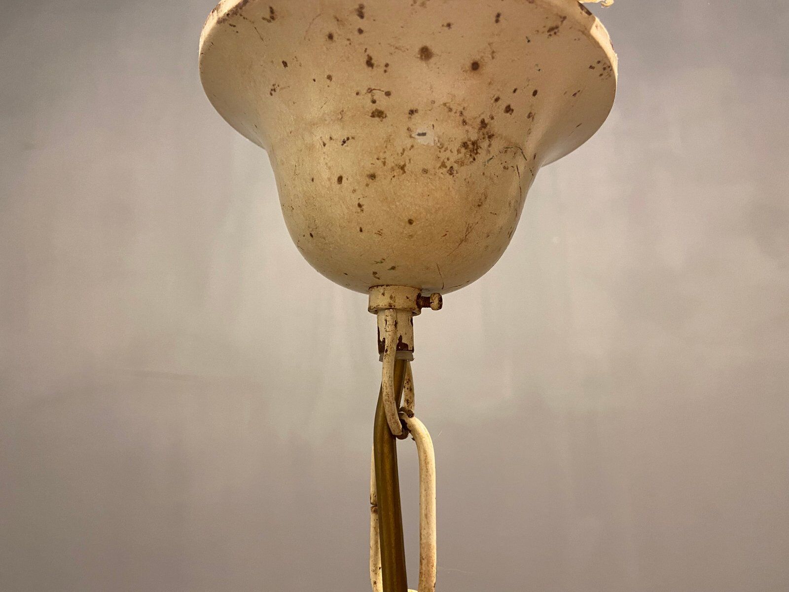 Large Vintage Italian Tole Flower Chandelier with 12 Lights