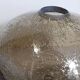 Vintage bubble-blown glass ball vase from riom france