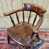 Fauteuil anglais en orme du XIXème
