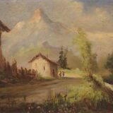 Signed landscape from the 20th century
