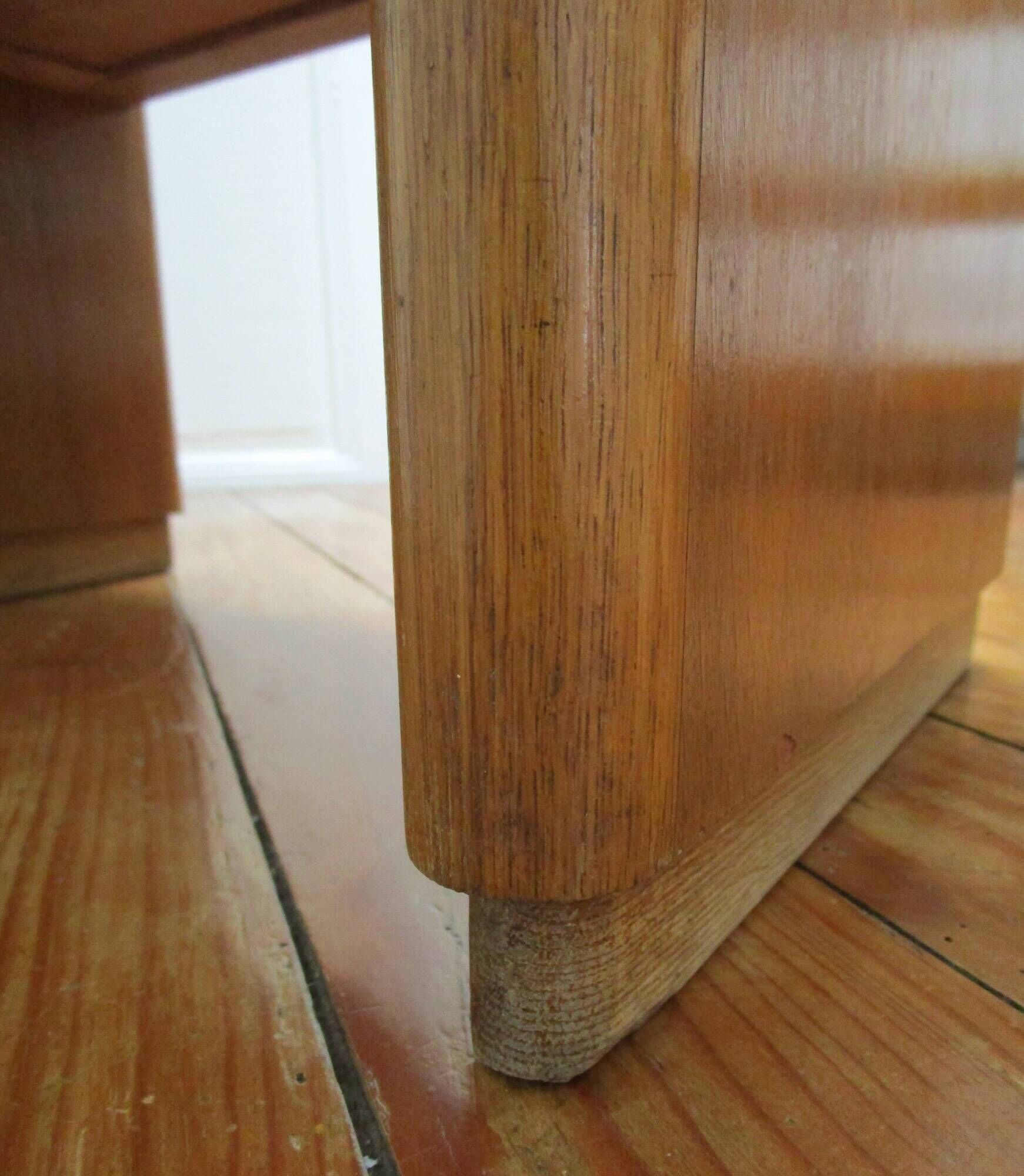 Side table, bedside table, vintage wooden shelf from the 1960s.