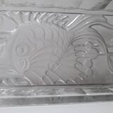 Fish pattern butter dish 1970 (17.5x8.5cm) A1