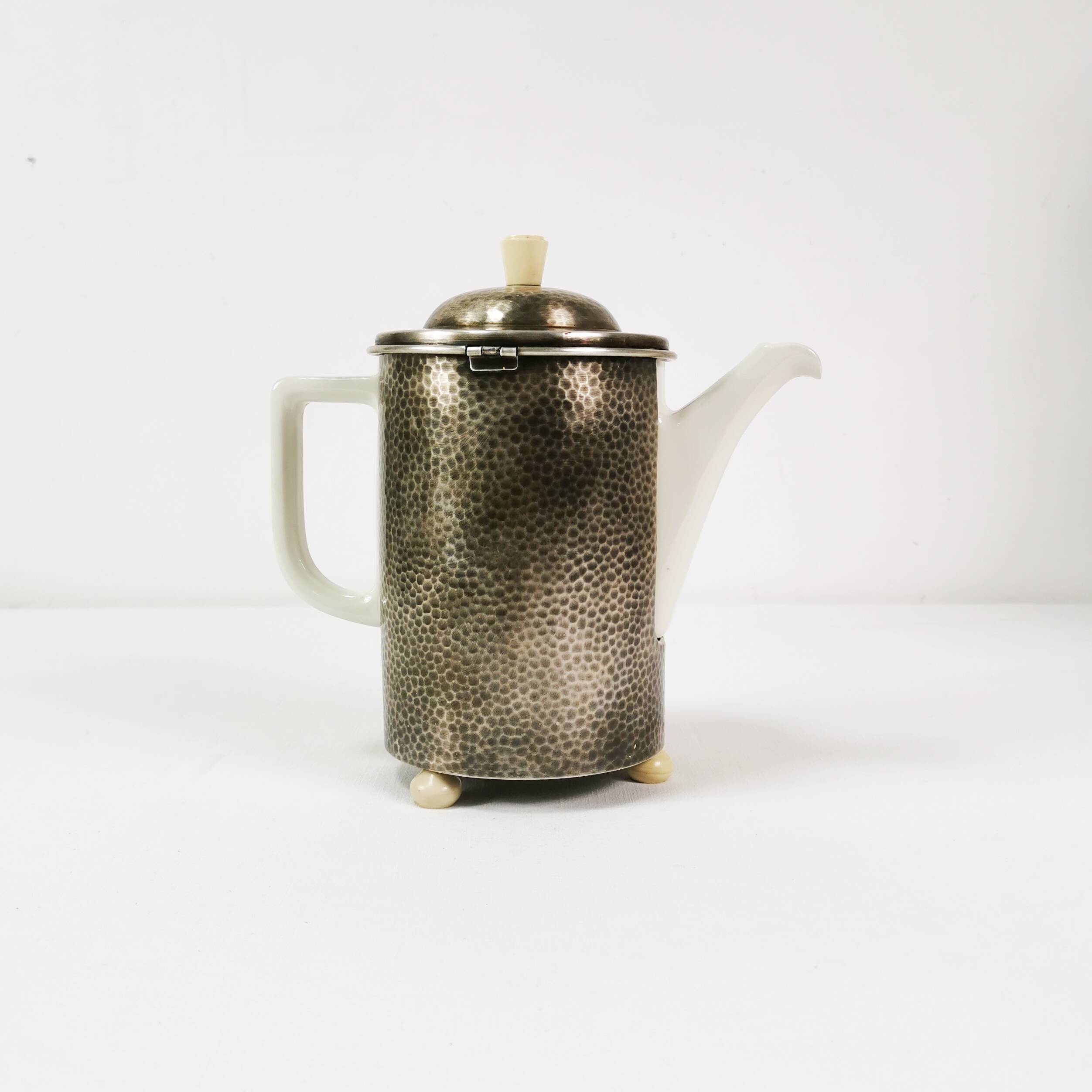Art deco jug with warmer, WMF, Germany, 1940s