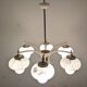 Space age Sputnik chandelier with 6 lights, 50s-60s