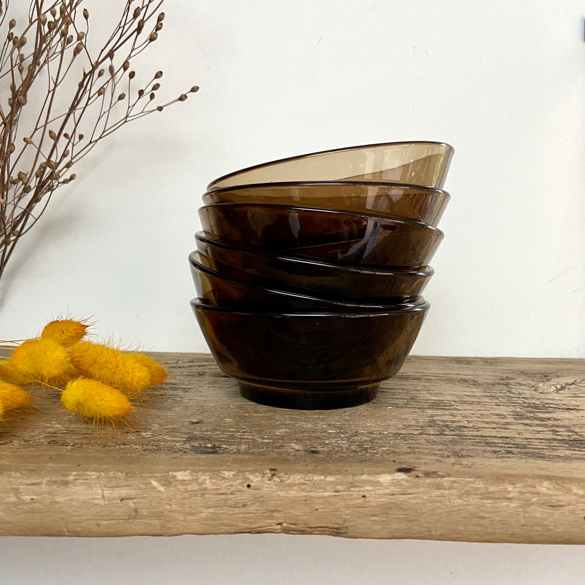 Set de 6 coupelles Vereco France vintage