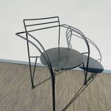 Pair of 'Silver Moon' chairs by Pascal Mourgue - Fermob. Vintage 80s.