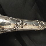 Solid silver foie gras shovel, pâté mignardise Rocaille XIXe Minerve 1st title