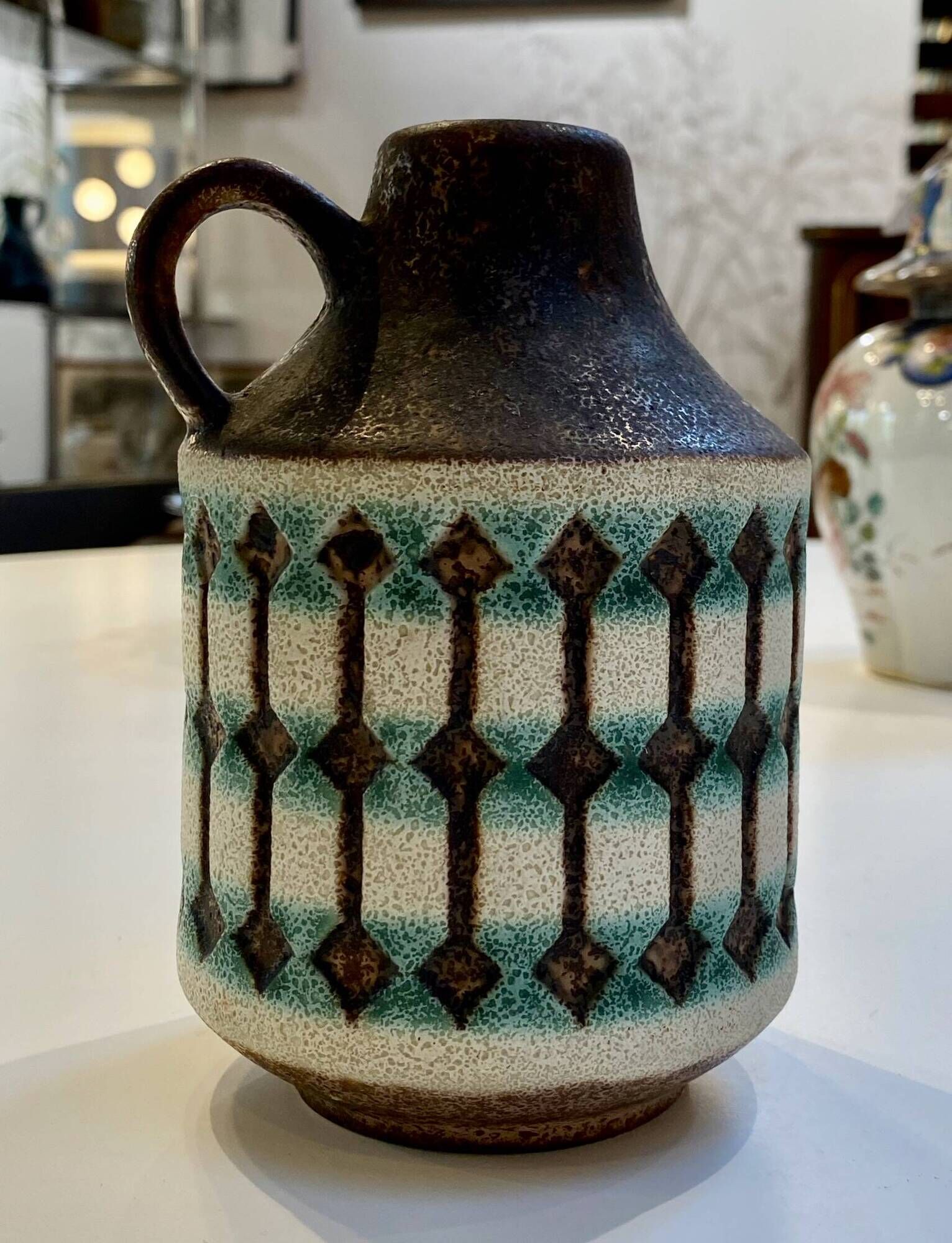 Small Jug Vase Jasba Ceramics 1638-15 – West Germany Vintage 1960s