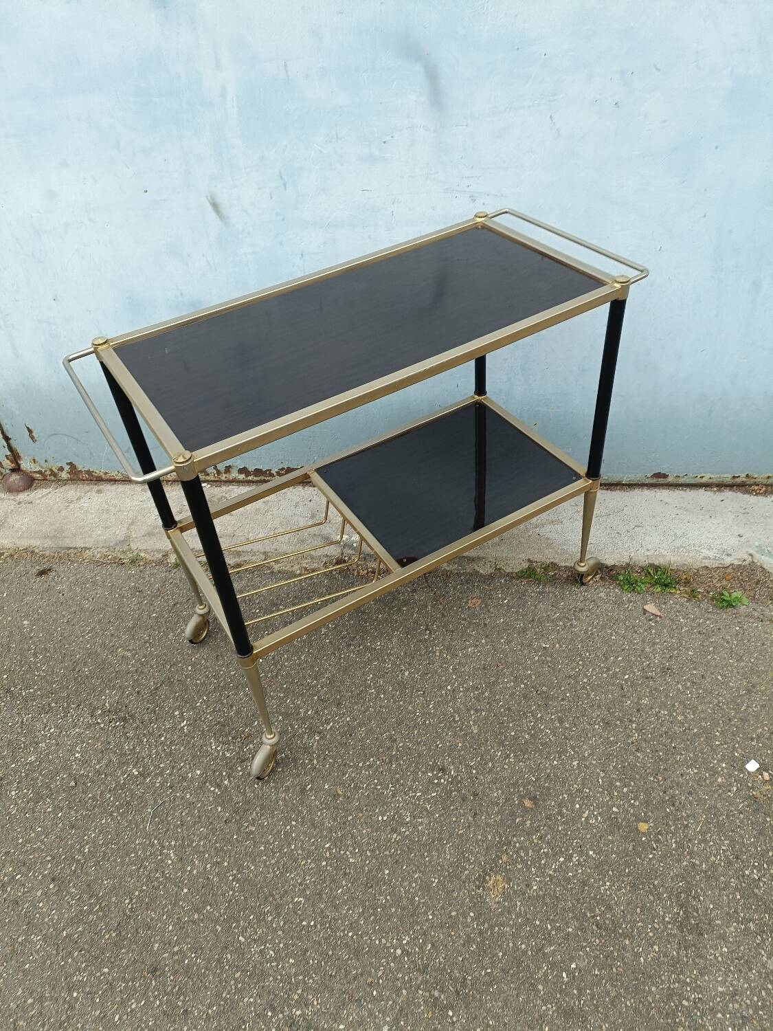 Desserte table roulante vintage
