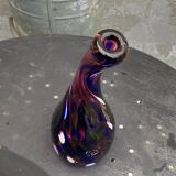 vase, blown glass soliflore, numbered 04, signed MDINA GLASS MALTA, vintage