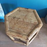 Bamboo saddle pot holder console
