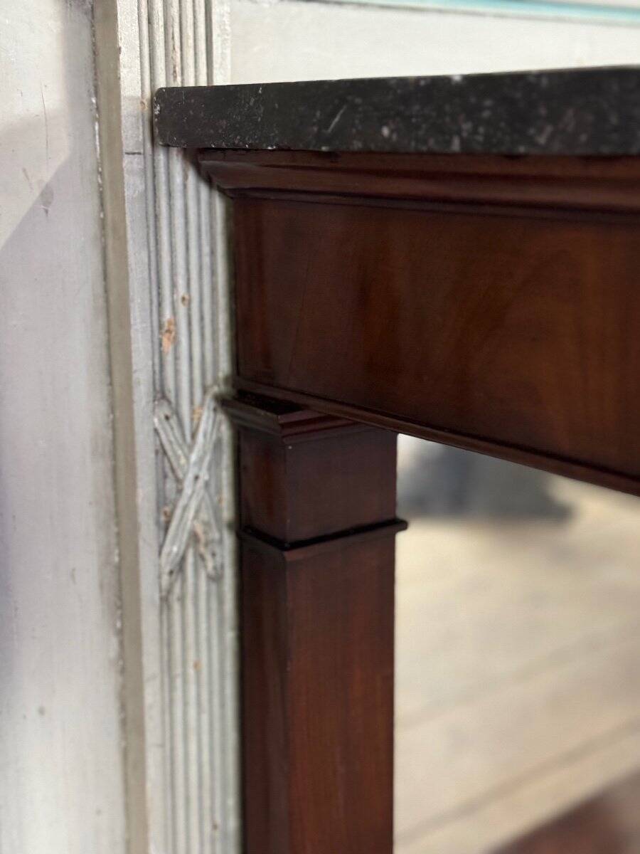 “Return from Egypt” console in mahogany, early 19th century