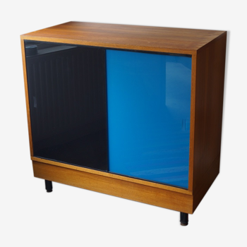 1960 buffet in wood and glass