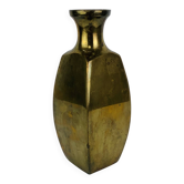 Vintage gold-plated brass vase