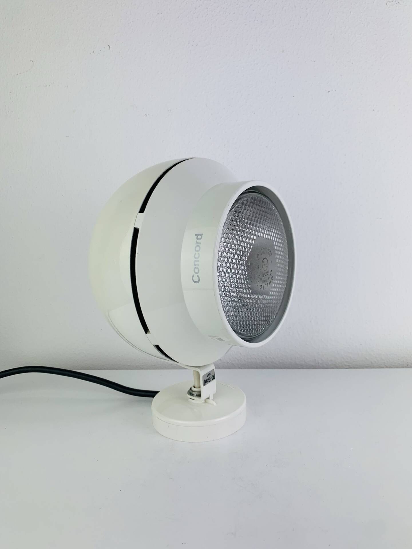 Spotlight wall lamp eyeball Space Age Concord, 1960s