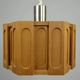 Hexagonal Architectural Pine Pendant Lamp, Sweden, 1970s