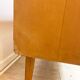 Coiffeuse basse vintage en bois blond – meuble moderniste années 50/60