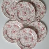 Service of 6 English earthenware plates