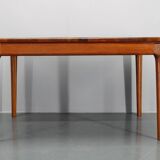 1960s Solid Teak Extendable Dining Table by Glostrup Mobelfabrik, Denmark