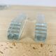 11 art deco glass knife holders and salt shaker