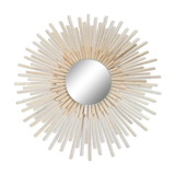 Miroir bambou fait main, 32 cm