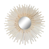 Miroir bambou fait main, 32 cm