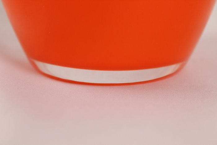 Vase orange Carlo Nason murano