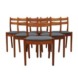 Set of six teak chairs, Danish design, 1970s, designer: Poul M. Volther