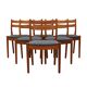 Set of six teak chairs, Danish design, 1970s, designer: Poul M. Volther