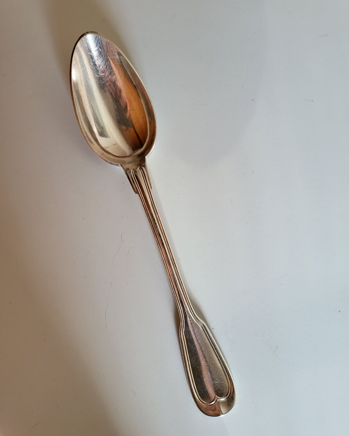 Cuillère de service à Ragout Métal argenté Armand Frénais modèle Filet