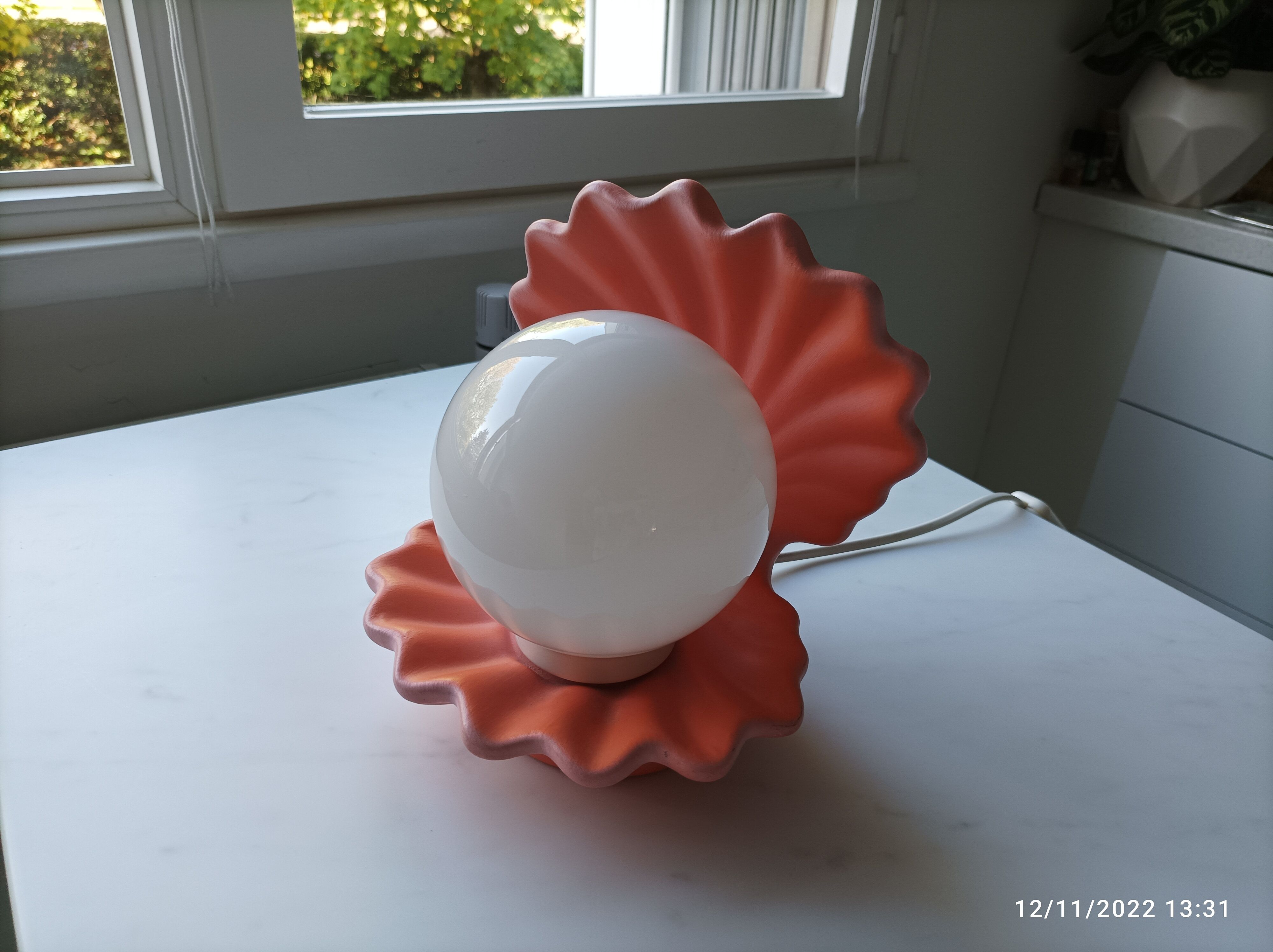 Vintage shell lamp