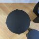 Three wooden side tables