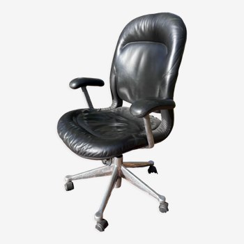 Fauteuil en cuir Herman Miller