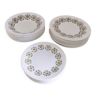 Vintage English tableware set 24pcs