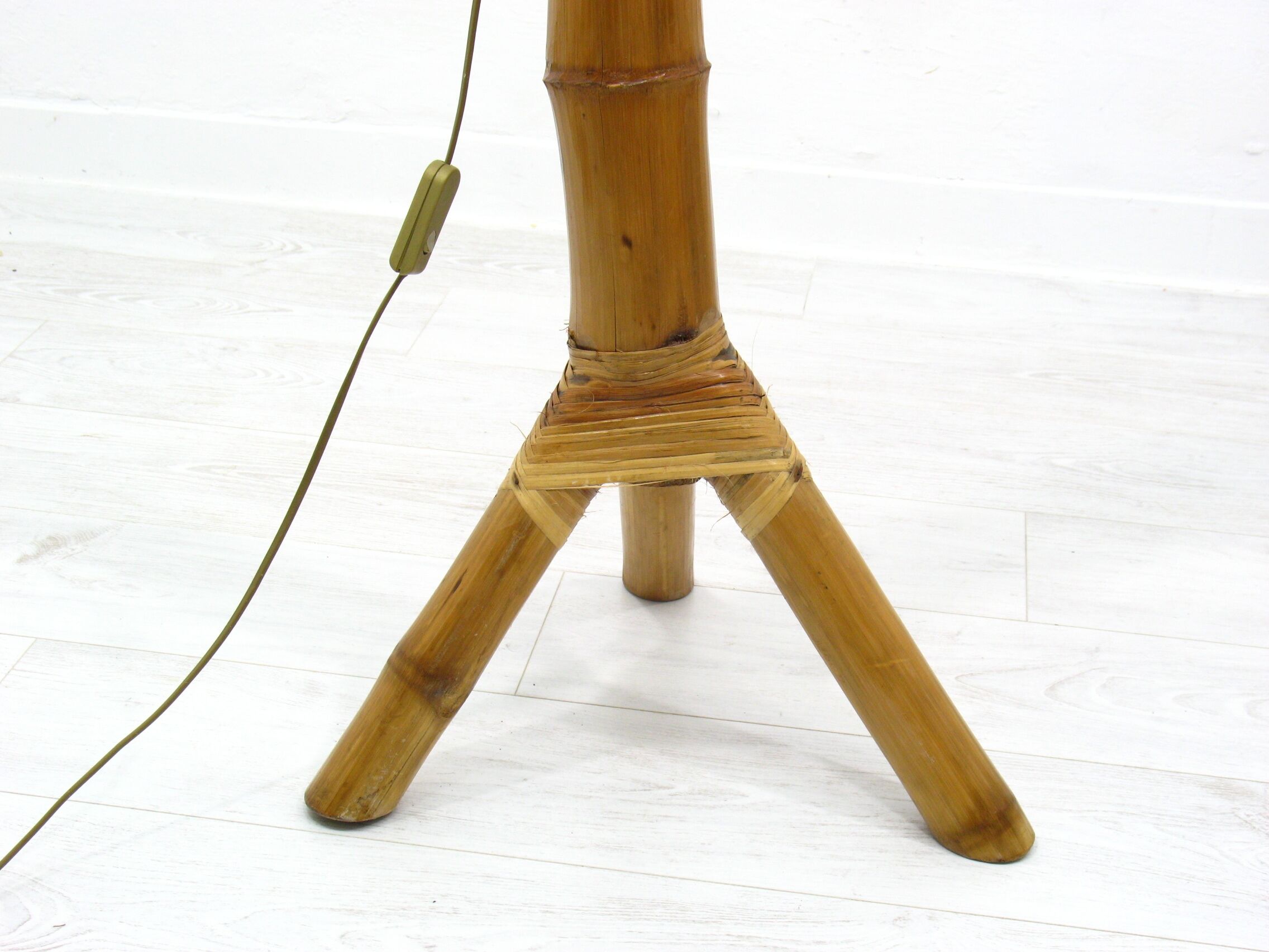 Lampadaire en bambou, années 1950