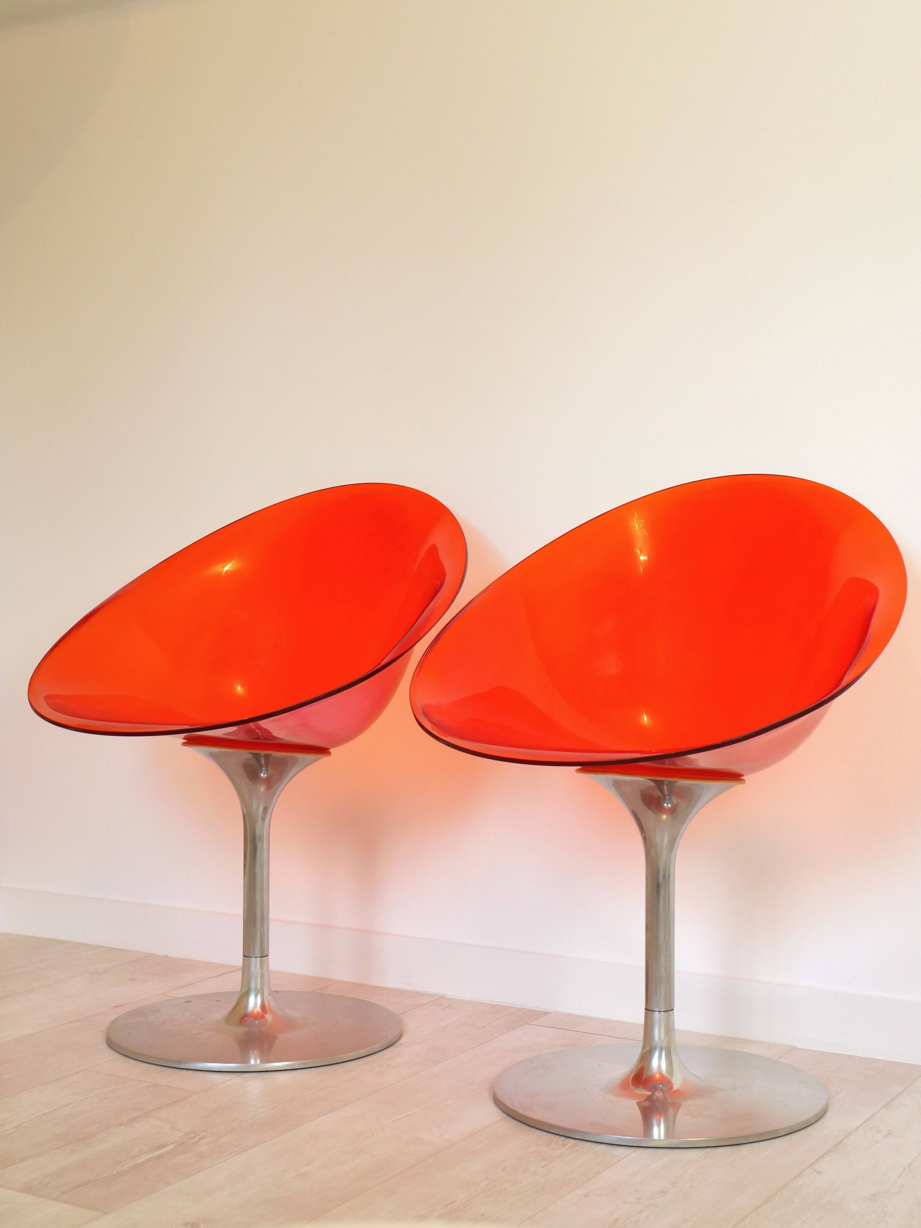 Pair of Ero(s) armchairs by Philippe Starck for Kartell