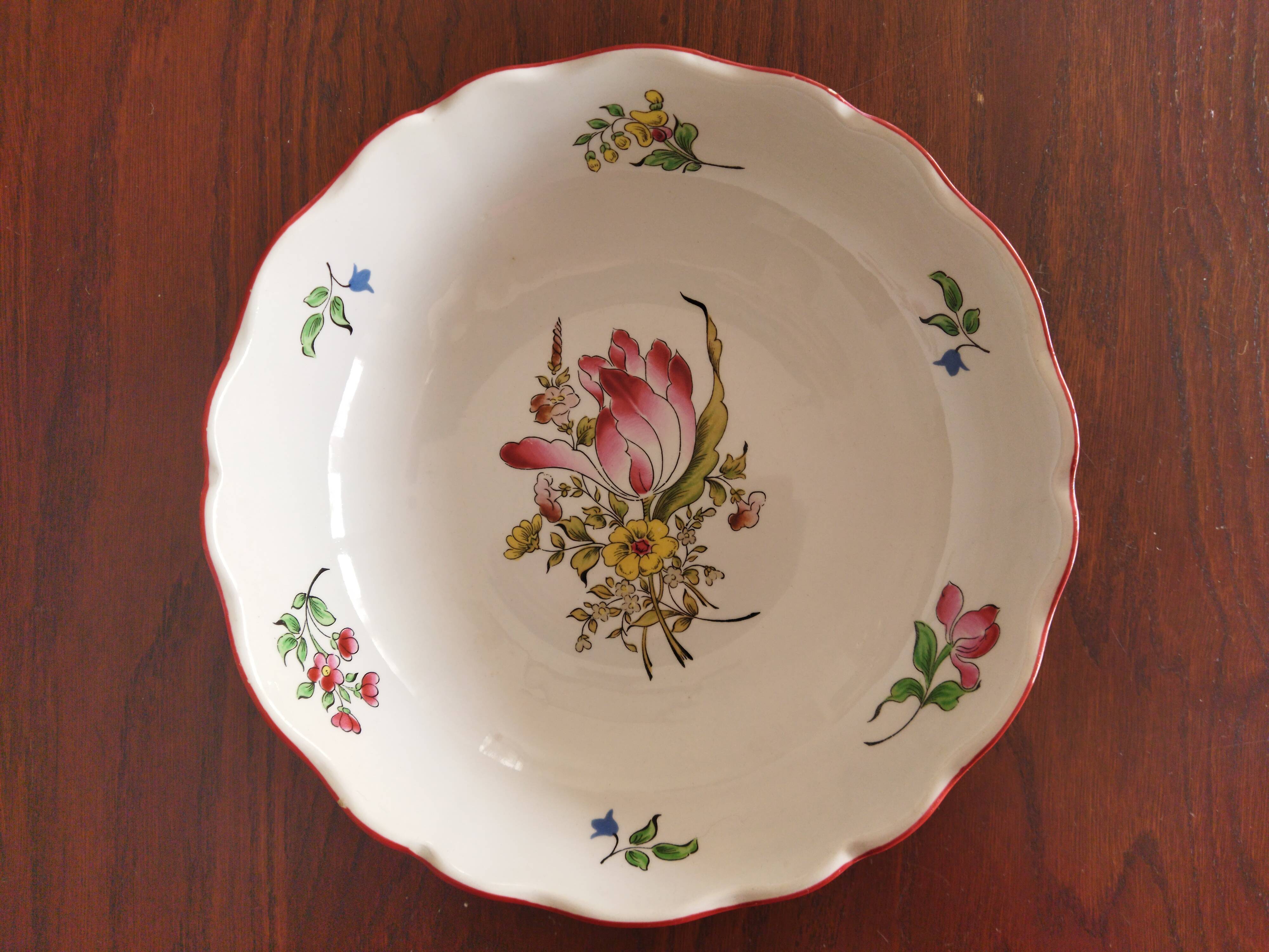 "Fine Street Lamp" salad bowl KG Lunéville
