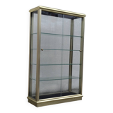Display cabinet, bookcase, glass, vintage 1970 house "Vendôme Paris"
