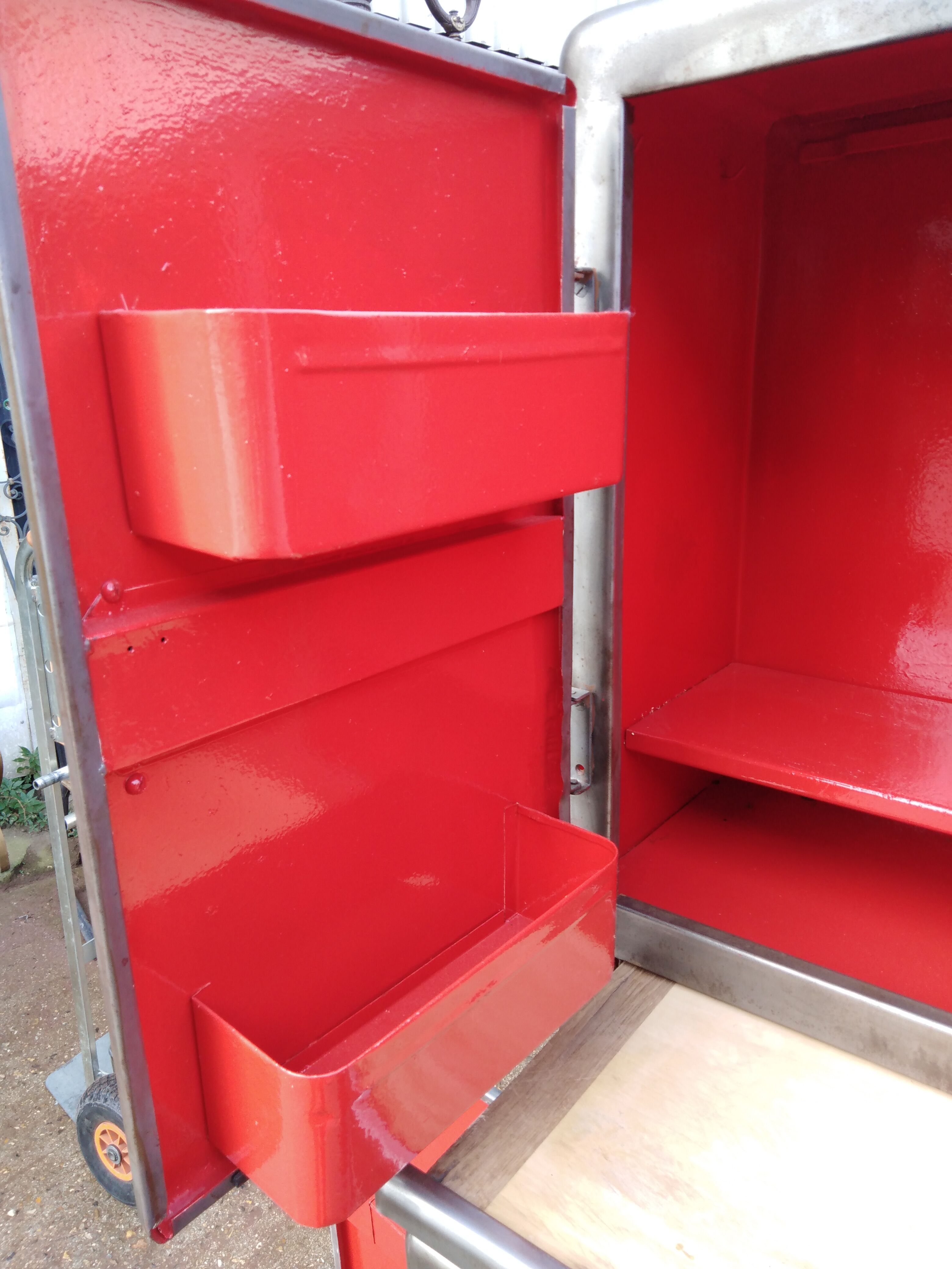 1950 industrial style high metal buffet