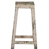 Stool top old teak patina of origin india 39x39x72cm